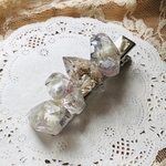 フラワー鉱石 ヘアクリップ