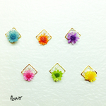 お花のキラキラピアス