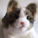 ＜受注制作＞サバトラ猫のぬいぐるみ