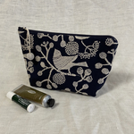 刺繍生地のファスナーポーチ【送料無料】