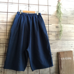 裏起毛リネンのエッグパンツ