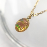 ドイツ製 ヴィンテージ ドラゴンズブレスネックレス【Pink Opal】
