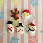 【168】2セット♡クリスマスデコパーツ プラパーツ 貼り付けパーツ ハンドメイド材料  ハンドメイドアクセサリー