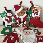 クリスマスのオーナメントセット《B テディベアサンタ》