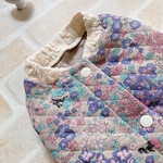犬服M フルーツガーデン ブルー系 バックオープン(背中開き)✨送料無料✨