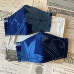 再販❣️大人用立体マスク☆本藍染🍁紅葉柄 ☆フィルターポケット付き