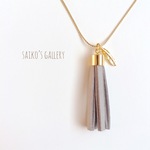 tassel long necklace  -glay