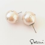 スワロキラキラコットンパール／ピアス・イヤリング