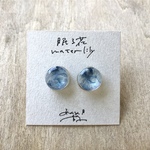 ピアス◯眠る花／water lily . . 〈ゆれない／10mm〉