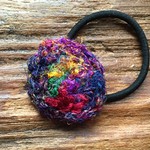 recycle silk ヘアゴム 楕円　10