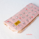 🍄🦔  はりねずみ 🦔🍄 ふわっふわの8重ガーゼ ハンカチ 20cm  