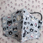 送料無料꙳★*ﾟ秋用マスク/大人用/プレゼントにも/猫柄/かわいい/冬用/爽やか/手作りマスク/ハンドメイド/猫マスク