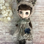 1661 アンティークカラーコーデ  Btype Blythe ブライス アウトフィット 洋服