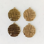 Gold Designed Circle Pendant Tops
