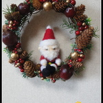＊Xmas　リースサンタ　壁掛②＊