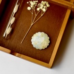 Painter's flower brooch