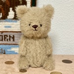第二弾⑥ 薄茶ベアさん　テディベア　ハンドメイド 