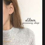 最新作■ゴールドバートップクリスタルピアス■棒 No.044