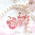 last1♡˒˒Roseピンクꕤ*.3ways꙳⋆選べる4color *.ﾟキラキラお花ブーケ♡*.