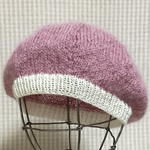 冬⛄️の感謝セール🌟ダブルモヘア引き揃えのふわっふわ♪ベレー帽/ローズピンク