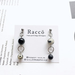 onyx dot◯dot pierce (全2色)ステンレスピアス