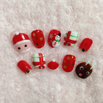 クリスマスネイルチップ