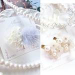 さくら様専用♡*.゜3wayヘアクリップ.ふわふわミンクファーポニフ
