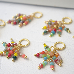 New！８個★ガラスチャーム　つぶつぶ