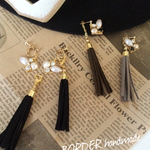 クラシカルタッセル×ビジュー 2wayイヤリング〔ピアス〕
