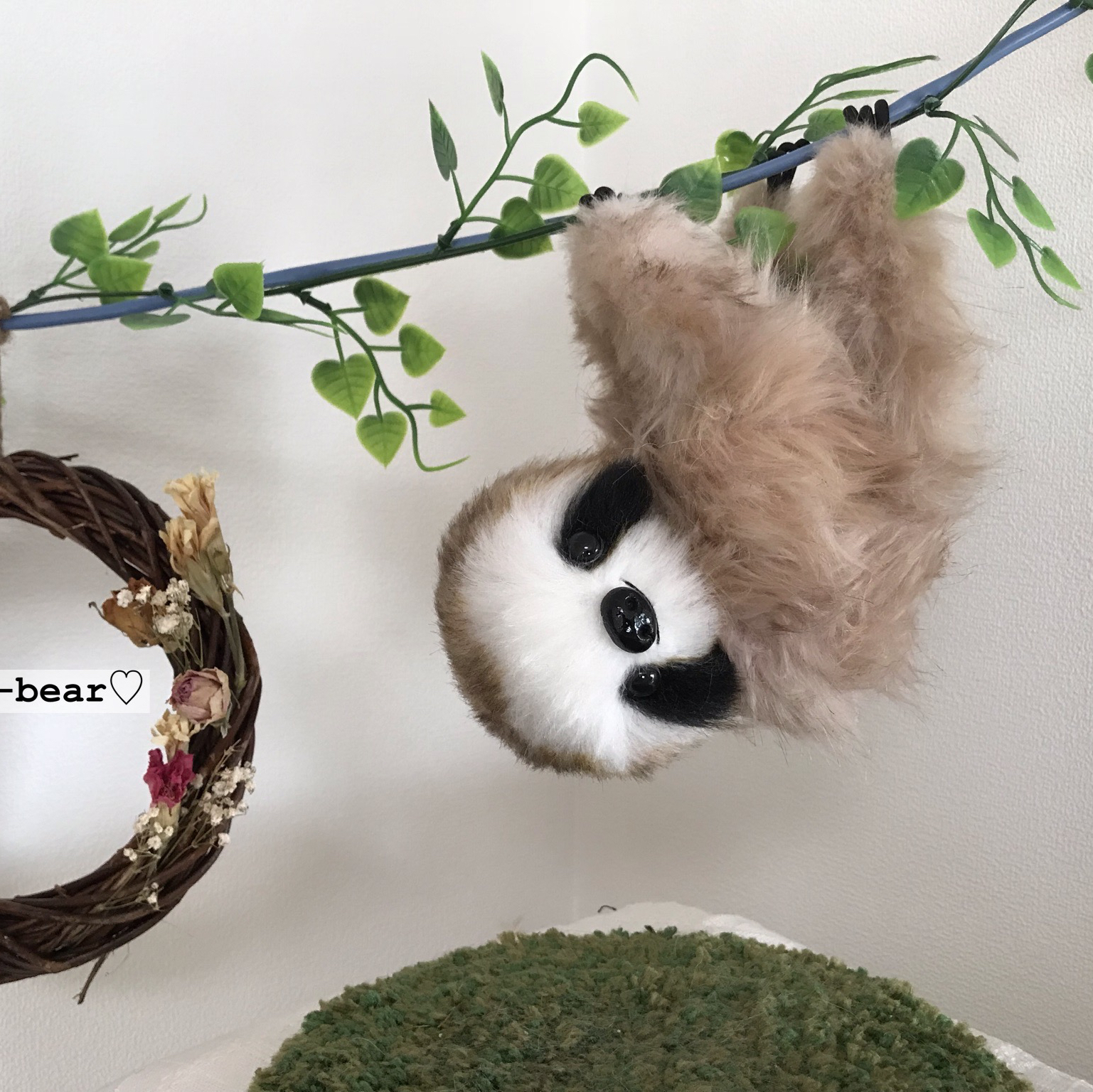 人気 作家 ナマケモノ テディベア（テディベア 作家のフリマ