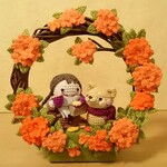 金木犀の散歩道♪2wayリース