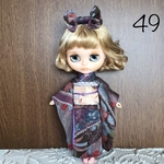 No.49 アイシードール　ネオブライス振袖３点セット　流水辻ヶ花草花　紫