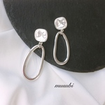 シルバーピアス  フープピアス