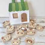 【セット】ベーシックセット♡おうちバッグと動物絵合わせ♡フェルト♡神経衰弱