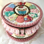 パッチワークの小物入れ　sweet cake 