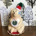 北欧しろくま貯金箱　3点セットクリスマス雑貨