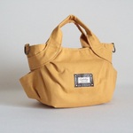 Sサイズ　マスタード色無地生地　シュシュバッグ♪　Fm2 Lab.