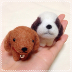 【ご依頼品】手乗りダックスとセントバーナード