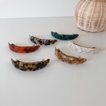 vintage marble hair barrette
