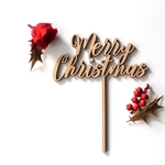 クリスマス❅*. 木製ケーキトッパー　メリークリスマス　Merry Christmas 単品