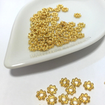金属パーツ　花座ロンデル　50個セット