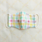 【幼児用立体マスク】SSサイズ 幼児(3歳〜5歳)用 【どうぶつギンガムチェック】
