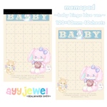 メモパッド 33.baby bingo blue ver.