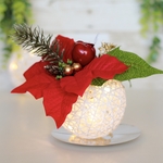 【クリスマスのフラワーランタン】(白)受注制作