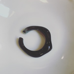 アクリル  イヤーカフ　ブラック
