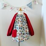 yyーd様専用！😭名入れ刺繍可能！男の子スモック　はたらくくるま　110ｃｍ