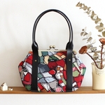 ボストンがま口バッグ：BAKU（カラフル）