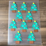 【ミニクリスマスツリー10枚】