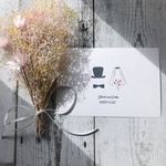 ¥35 ゲストカード 20枚 芳名帳 結婚式