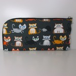 ＊受注製作＊　長財布　Ｌ字ファスナー　猫　ねこ　ネコ　２